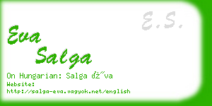 eva salga business card
